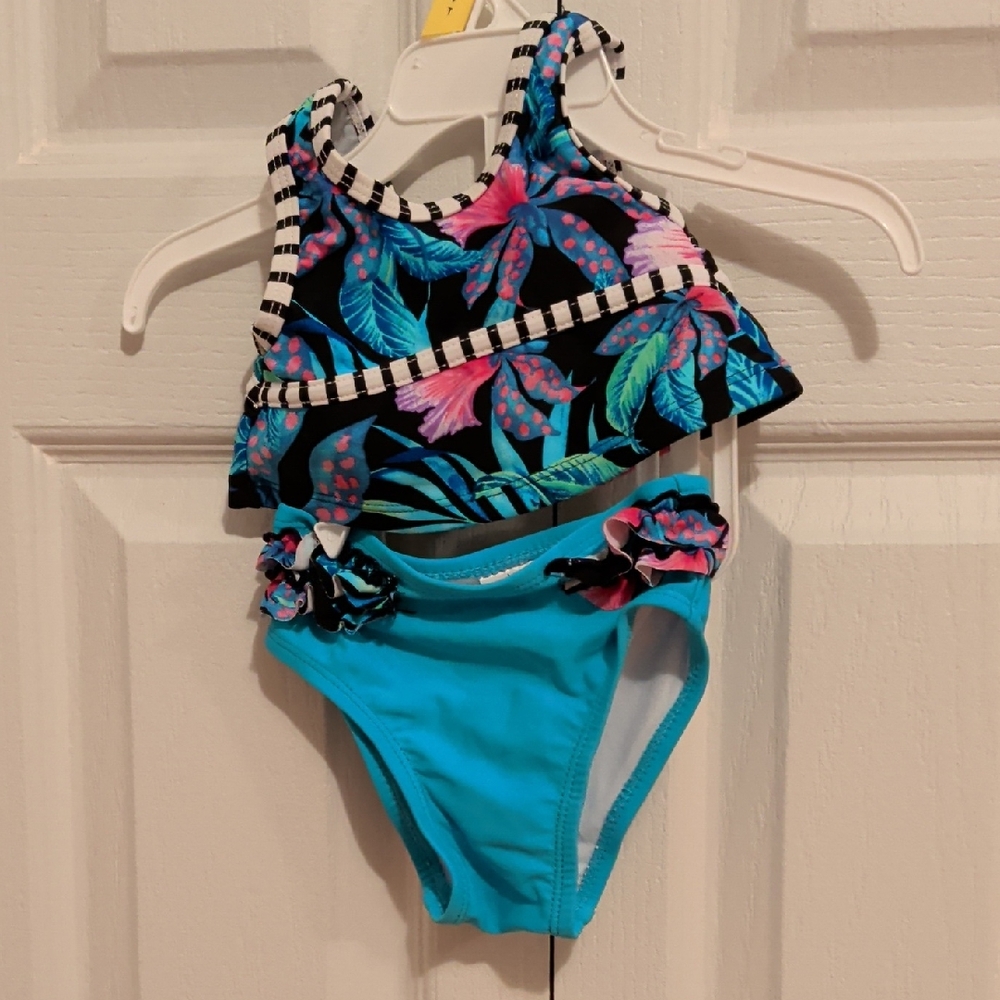 🌷 Floral Two-Piece Swimsuit for Kids